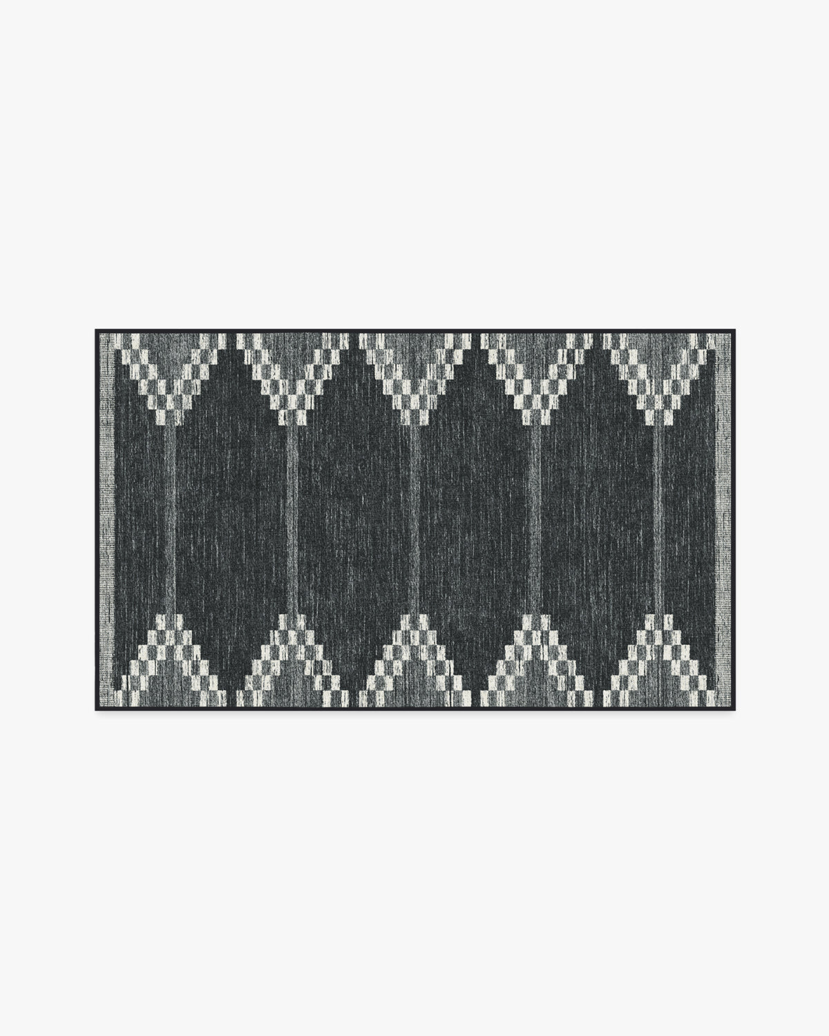 Sloane — Halı, Siyah, AREA, beyaz zemin, 3x5