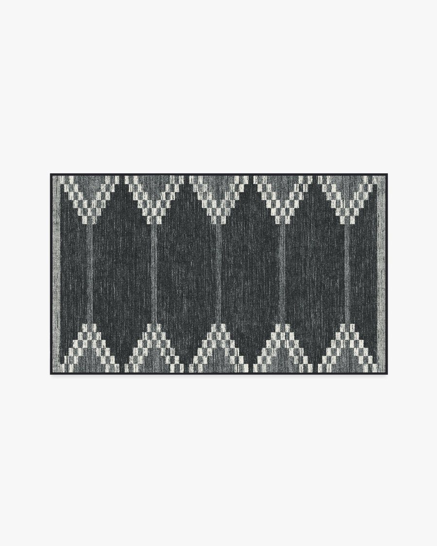 Sloane — Halı, Siyah, AREA, beyaz zemin, 3x5