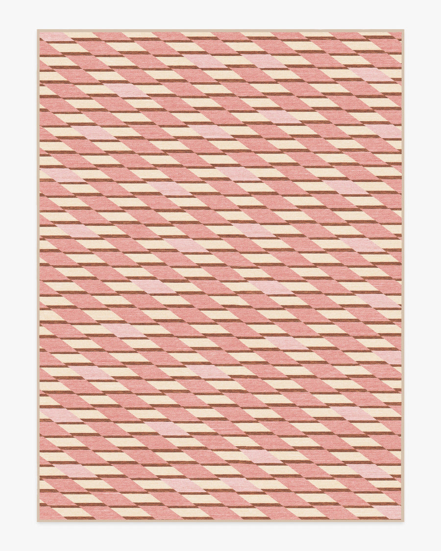Tess — Halı, Yumuşak Pembe, AREA, beyaz zemin, 9x12