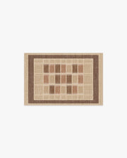 Agnes — Halı, Sıcak Kahverengi, AREA, beyaz zemin, 2x3