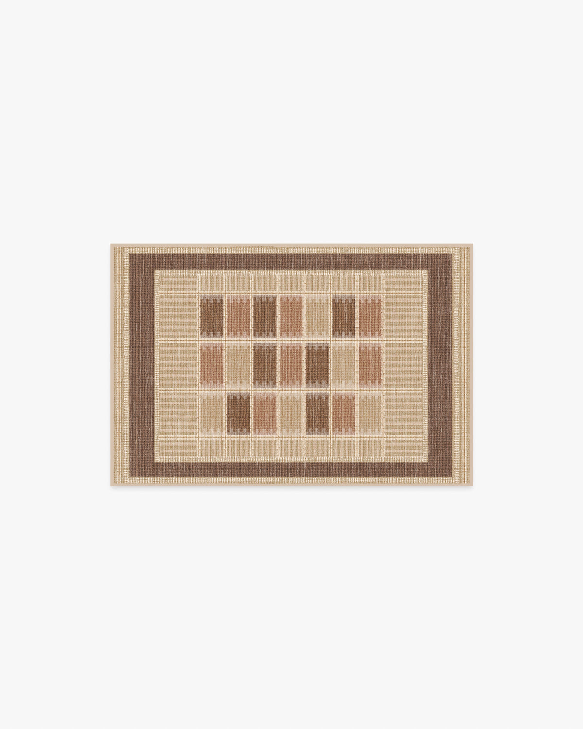 Agnes — Halı, Sıcak Kahverengi, AREA, beyaz zemin, 2x3