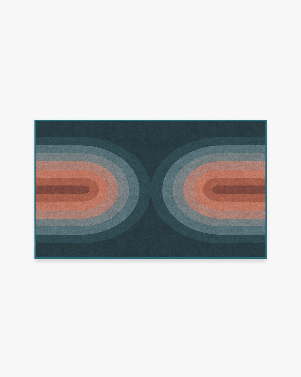 Absida — Halı, Turkuaz, AREA, beyaz zemin, 3x5