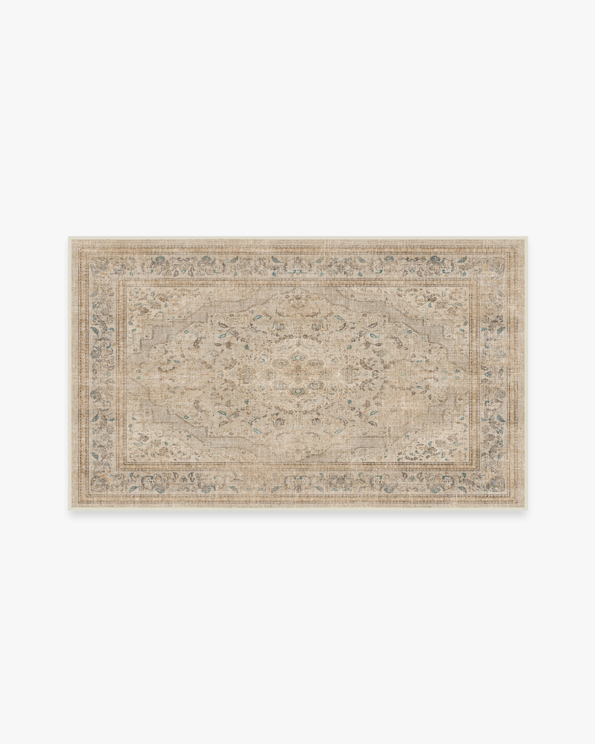Adeline — Halı, Kahverengi, AREA, beyaz zemin, 3x5