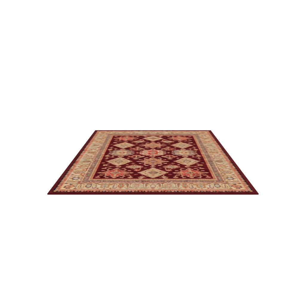 Cambria — Halı, Ruby, AREA, beyaz zemin, 6x9