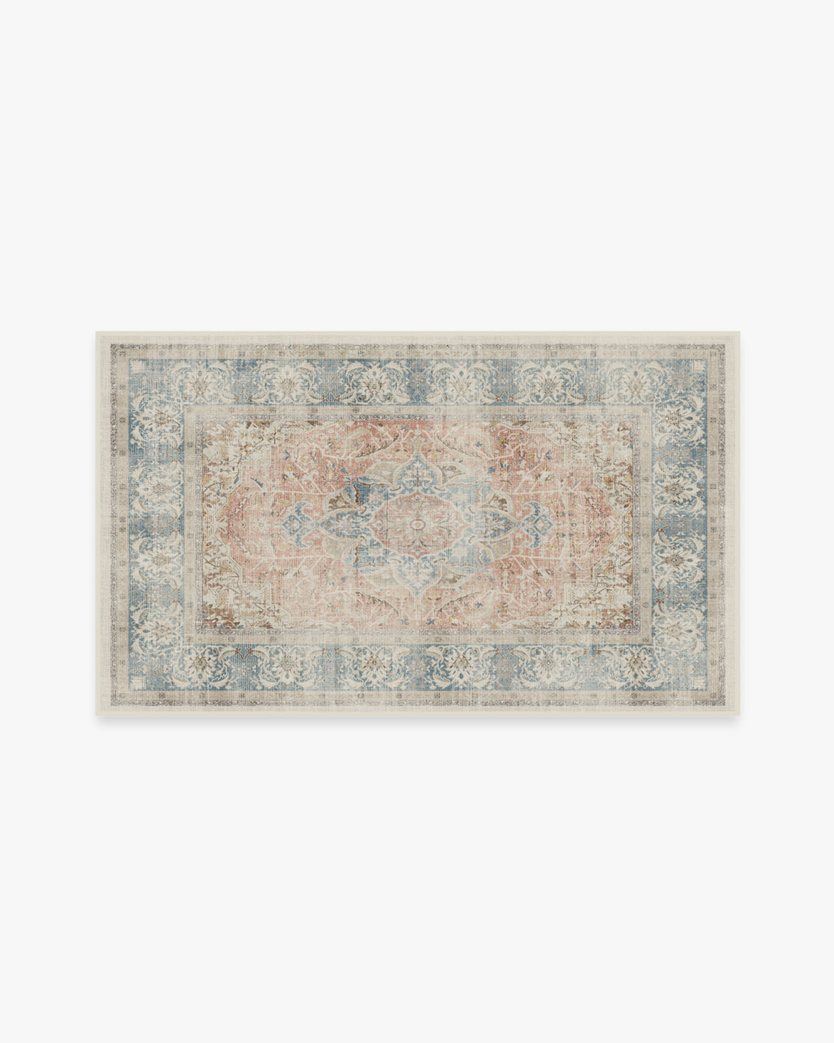 Sarrah — Halı, Mercan, AREA, beyaz zemin, 3x5