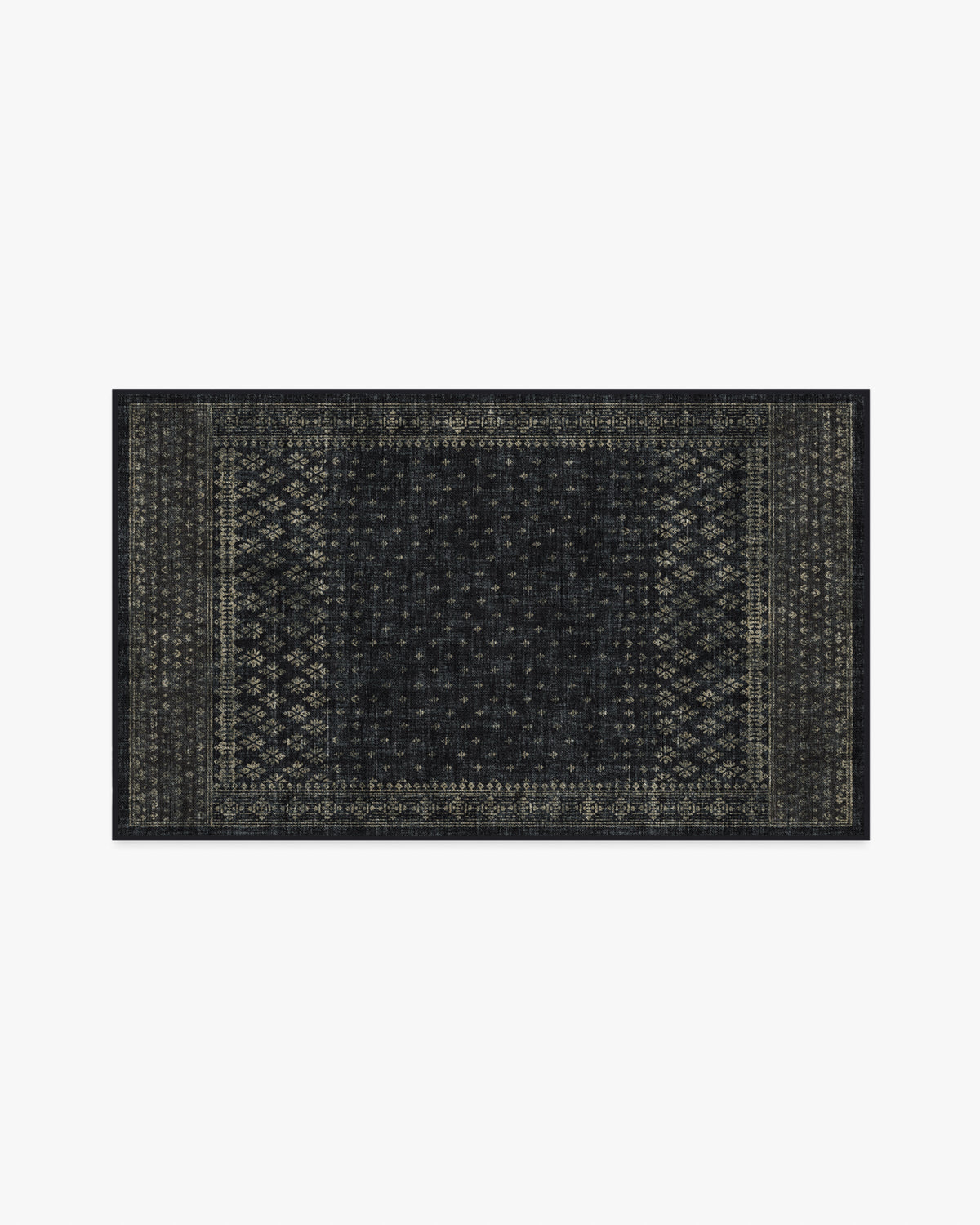 Fernanda — Halı, Siyah, AREA, beyaz zemin, 3x5