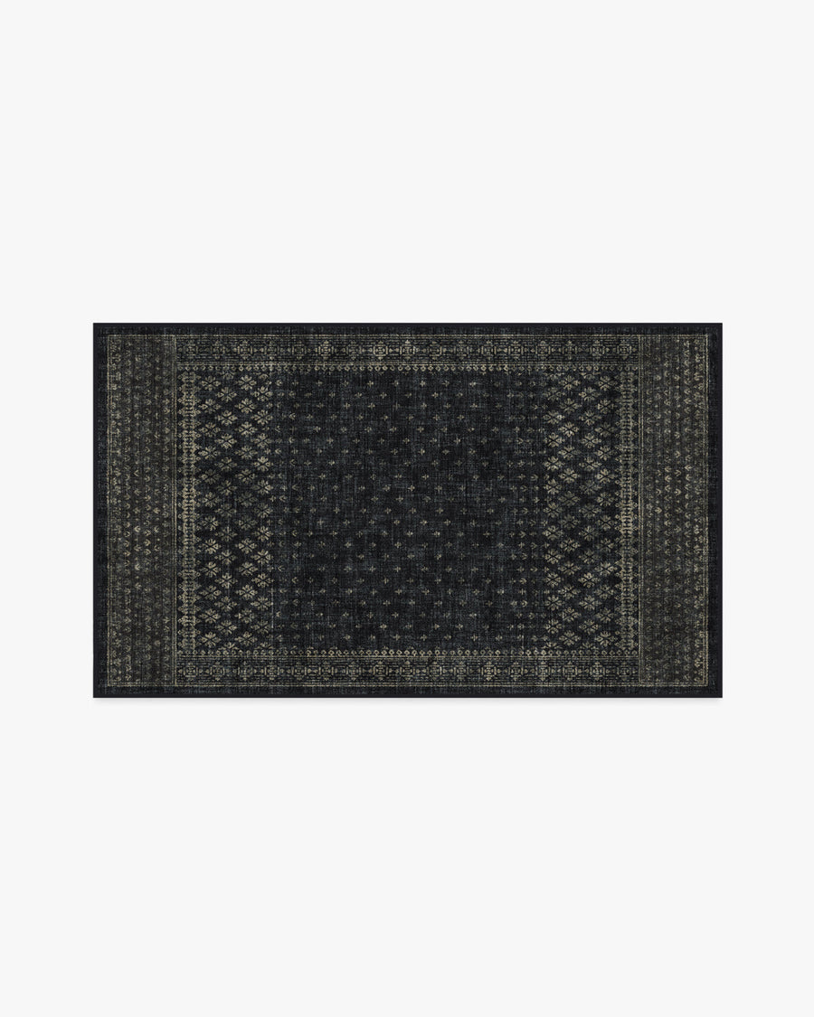 Fernanda — Halı, Siyah, AREA, beyaz zemin, 3x5
