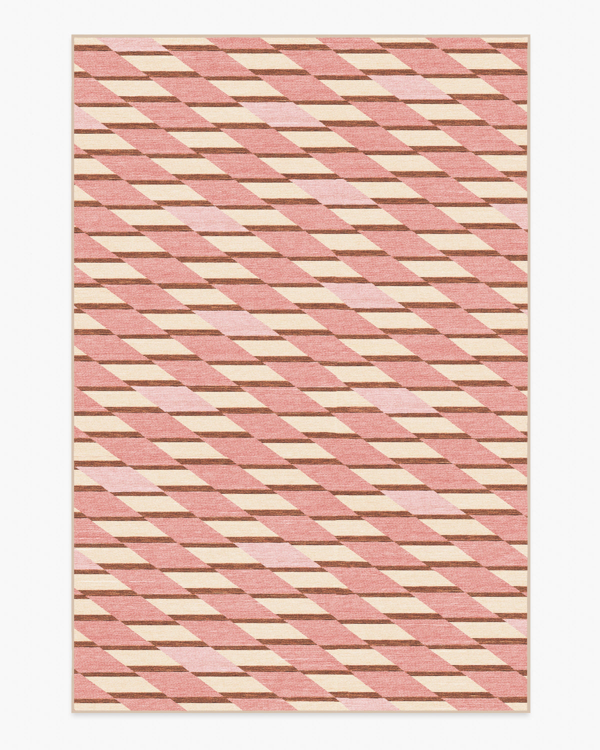 Tess — Halı, Yumuşak Pembe, AREA, beyaz zemin, 6x9