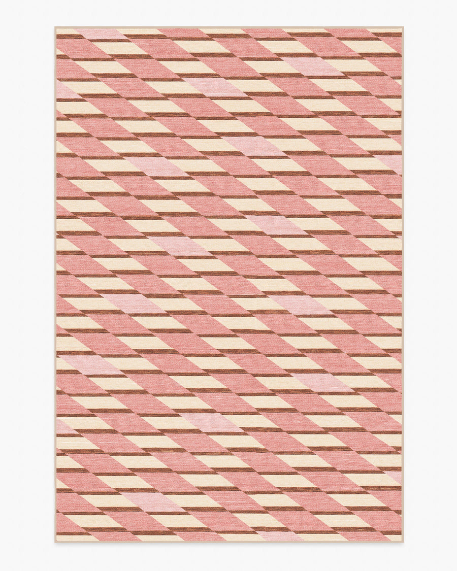 Tess — Halı, Yumuşak Pembe, AREA, beyaz zemin, 6x9