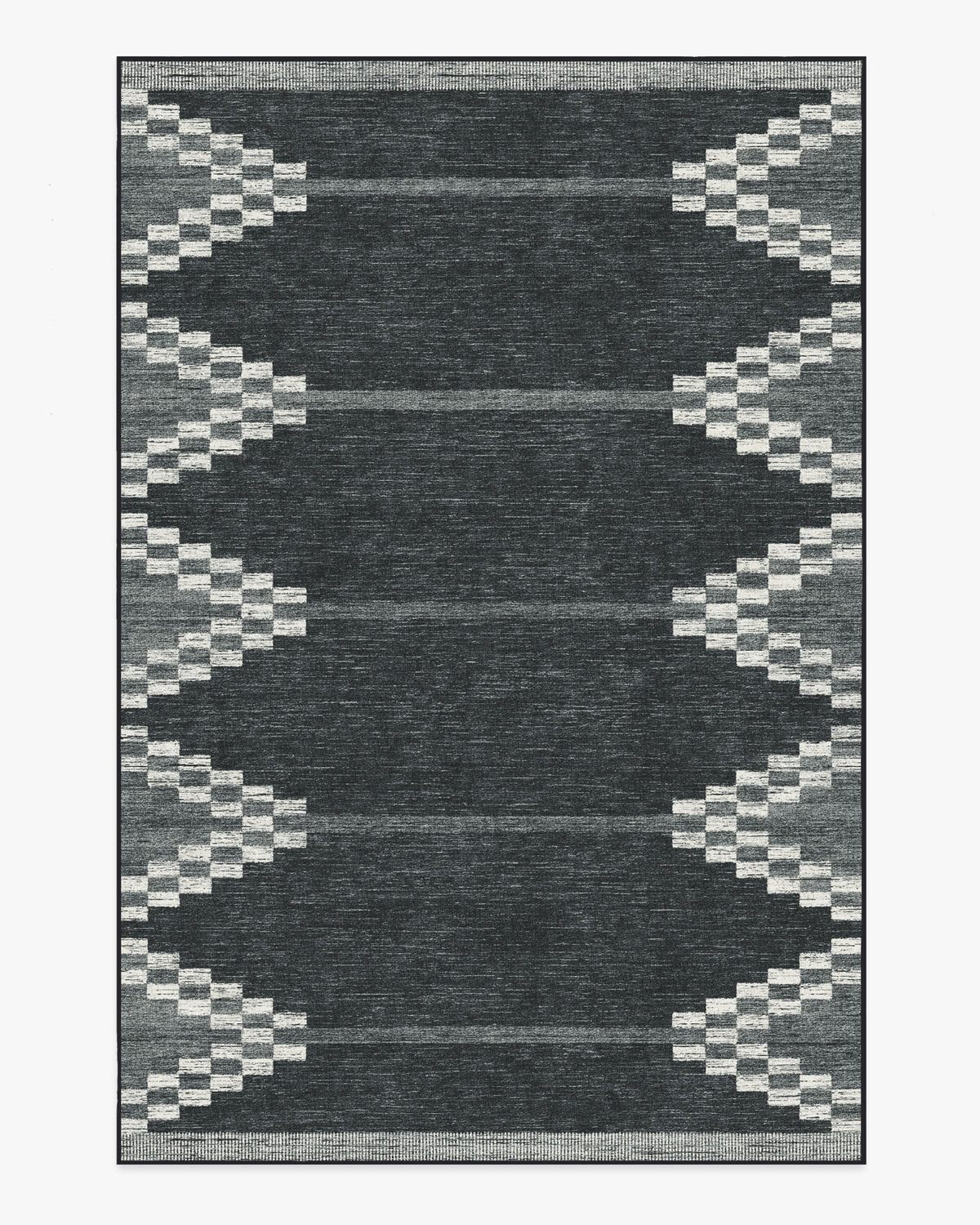 Sloane — Halı, Siyah, AREA, beyaz zemin, 6x9