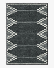 Sloane — Halı, Siyah, AREA, beyaz zemin, 6x9