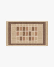 Agnes — Halı, Sıcak Kahverengi, AREA, beyaz zemin, 3x5