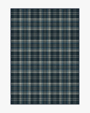 Dress Stewart Tartan — Halı, Lacivert, AREA, beyaz zemin, 5x7