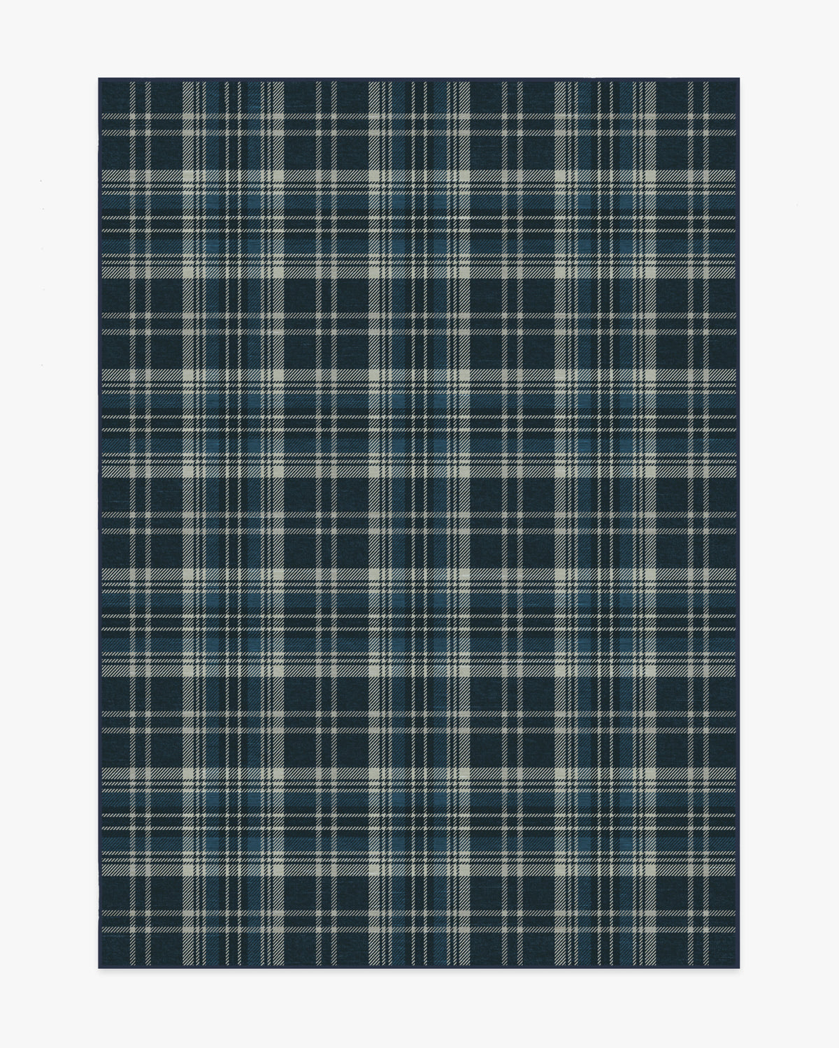 Dress Stewart Tartan — Halı, Lacivert, AREA, beyaz zemin, 5x7