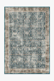 Celestine — Halı, Turkuaz Mavi, AREA, beyaz zemin, 6x9