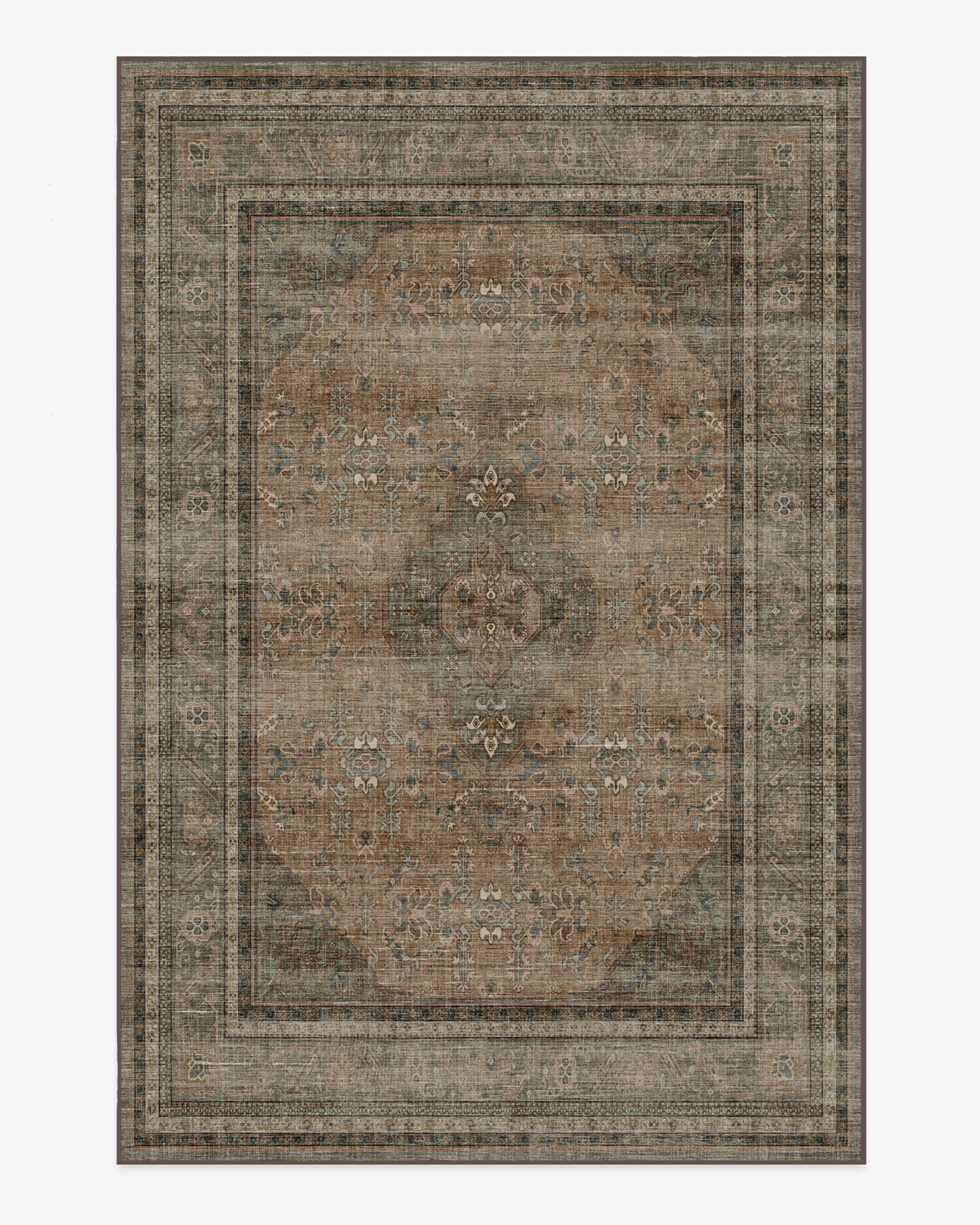 Rowan — Halı, Taş Soft Kil, AREA, beyaz zemin, 6x9
