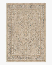 Adeline — Halı, Kahverengi, AREA, beyaz zemin, 6x9