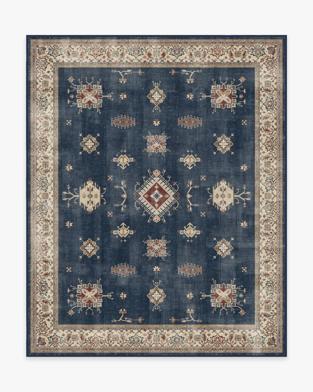 Verena — Halı, Safir, AREA, beyaz zemin, 8x10