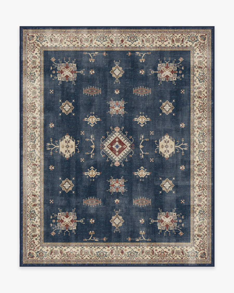 Verena — Halı, Safir, AREA, beyaz zemin, 8x10