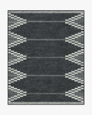 Sloane — Halı, Siyah, AREA, beyaz zemin, 8x10
