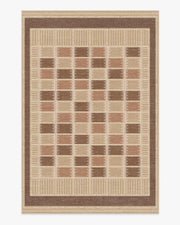 Agnes — Halı, Sıcak Kahverengi, AREA, beyaz zemin, 6x9