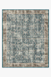 Celestine — Halı, Turkuaz Mavi, AREA, beyaz zemin, 8x10