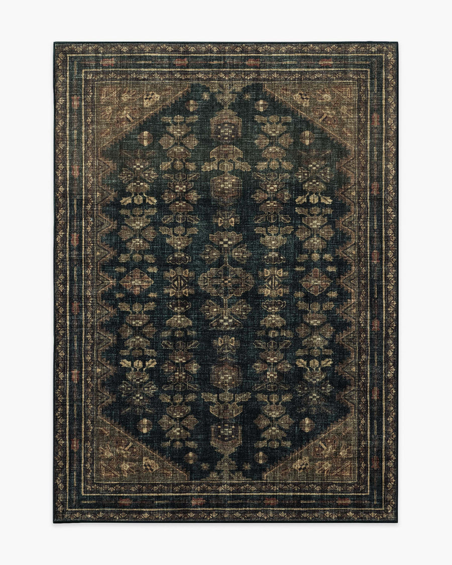 Pradera — Halı, Soft Siyah Kahverengi, AREA, beyaz zemin, 5x7