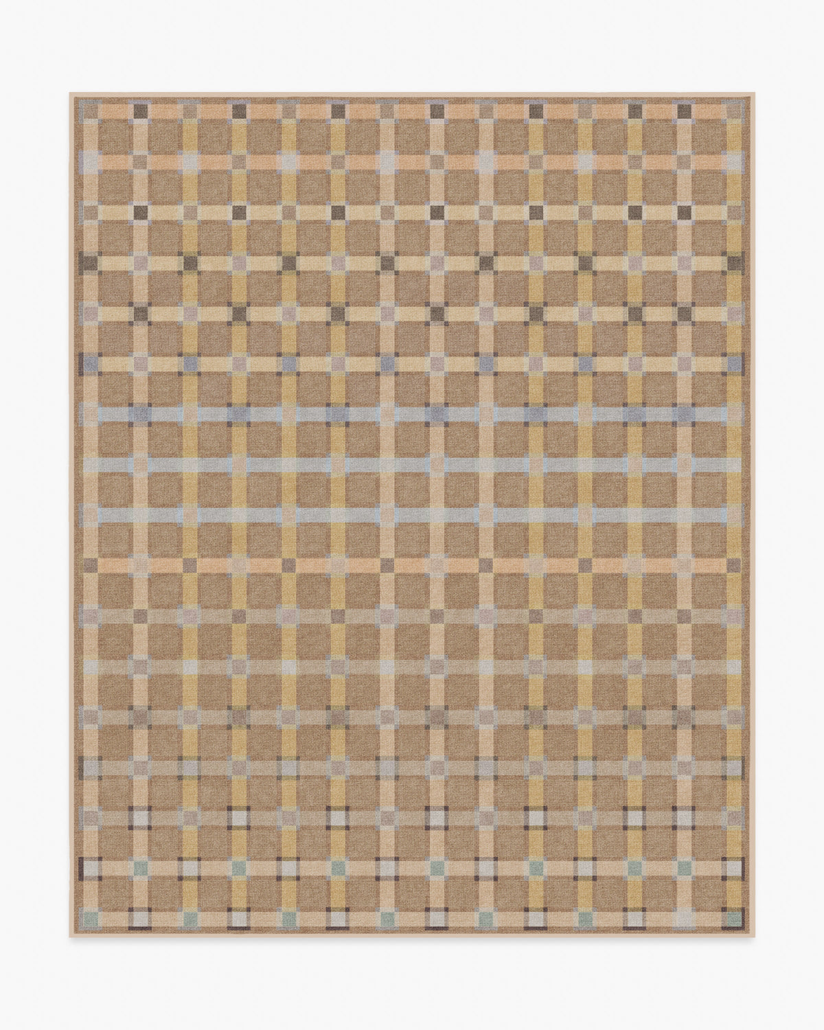 Maja — Halı, Toprak Sarısı Çok Renkli, AREA, beyaz zemin, 8x10