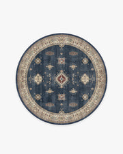 Verena — Halı, Safir, ROUND, beyaz zemin, 6R