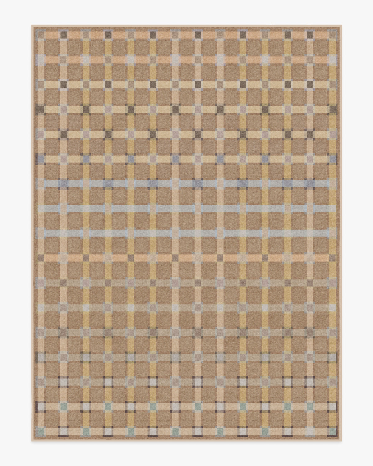 Maja — Halı, Toprak Sarısı Çok Renkli, AREA, beyaz zemin, 9x12
