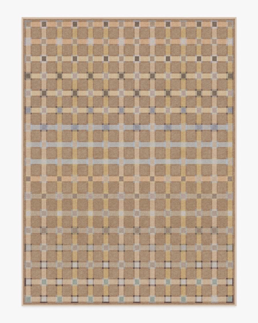 Maja — Halı, Toprak Sarısı Çok Renkli, AREA, beyaz zemin, 9x12