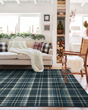 Dress Stewart Tartan — Halı, Lacivert, AREA, yaşam alanı, 5x7