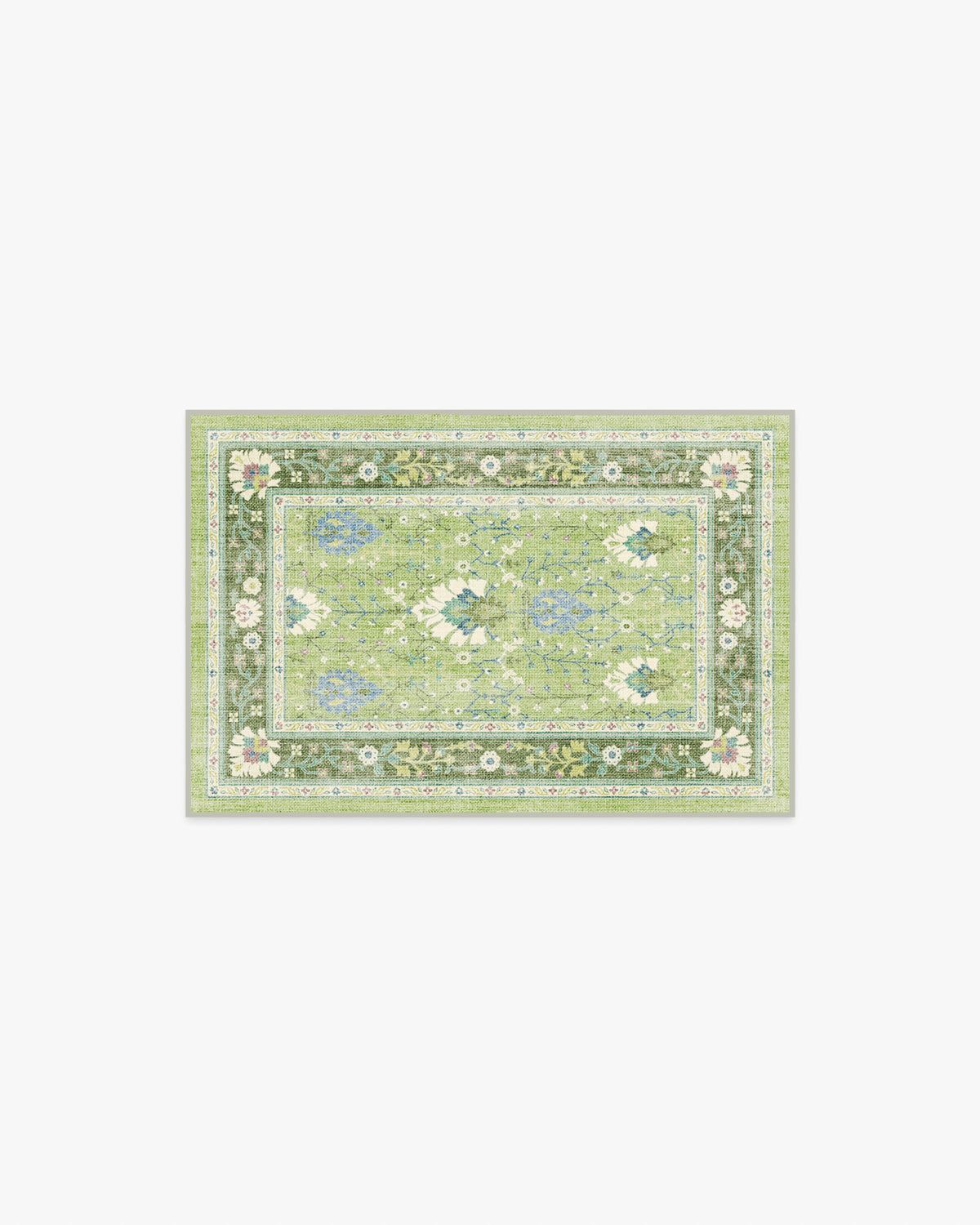 Serafina — Halı, Yeşil, AREA, beyaz zemin, 2x3