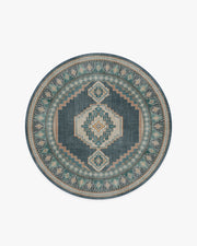 Rayne — Halı, Soft Lacivert, ROUND, beyaz zemin, 6R