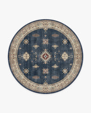 Verena — Halı, Safir, ROUND, beyaz zemin, 8R