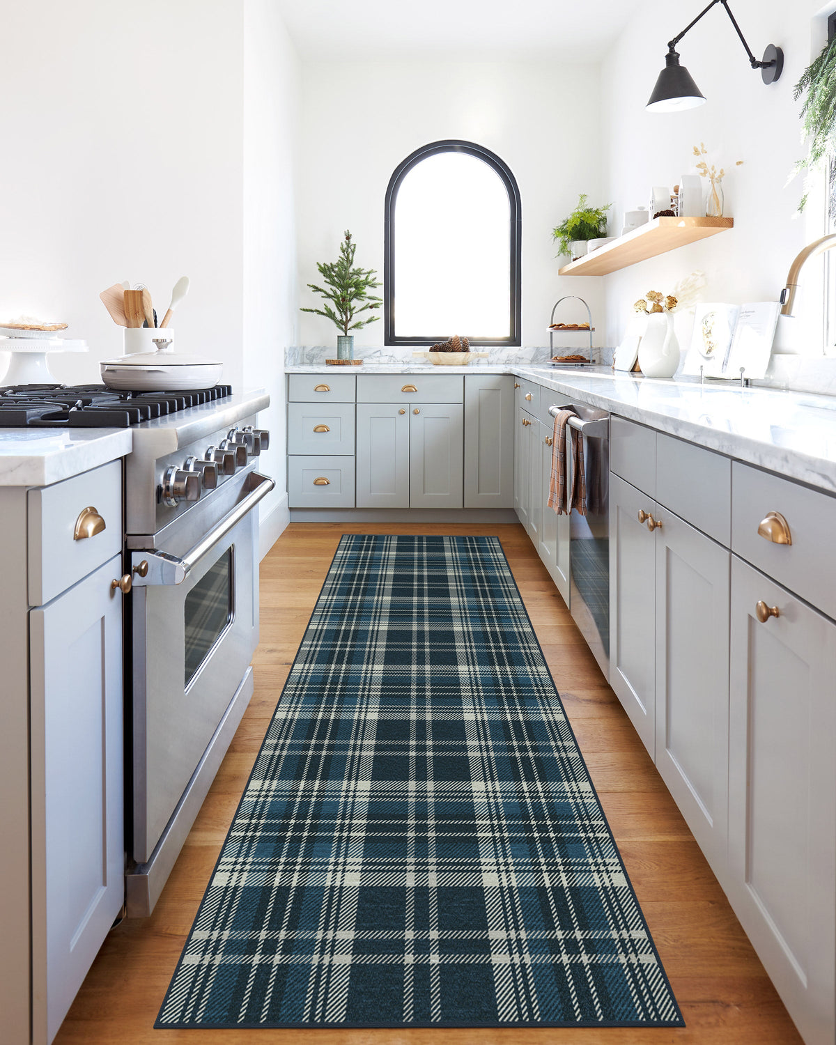 Dress Stewart Tartan — Halı, Lacivert, RUNNER, yaşam alanı, 2x7