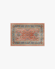 Calabria — Halı, Mercan Çok Renkli, AREA, beyaz zemin, 2x3