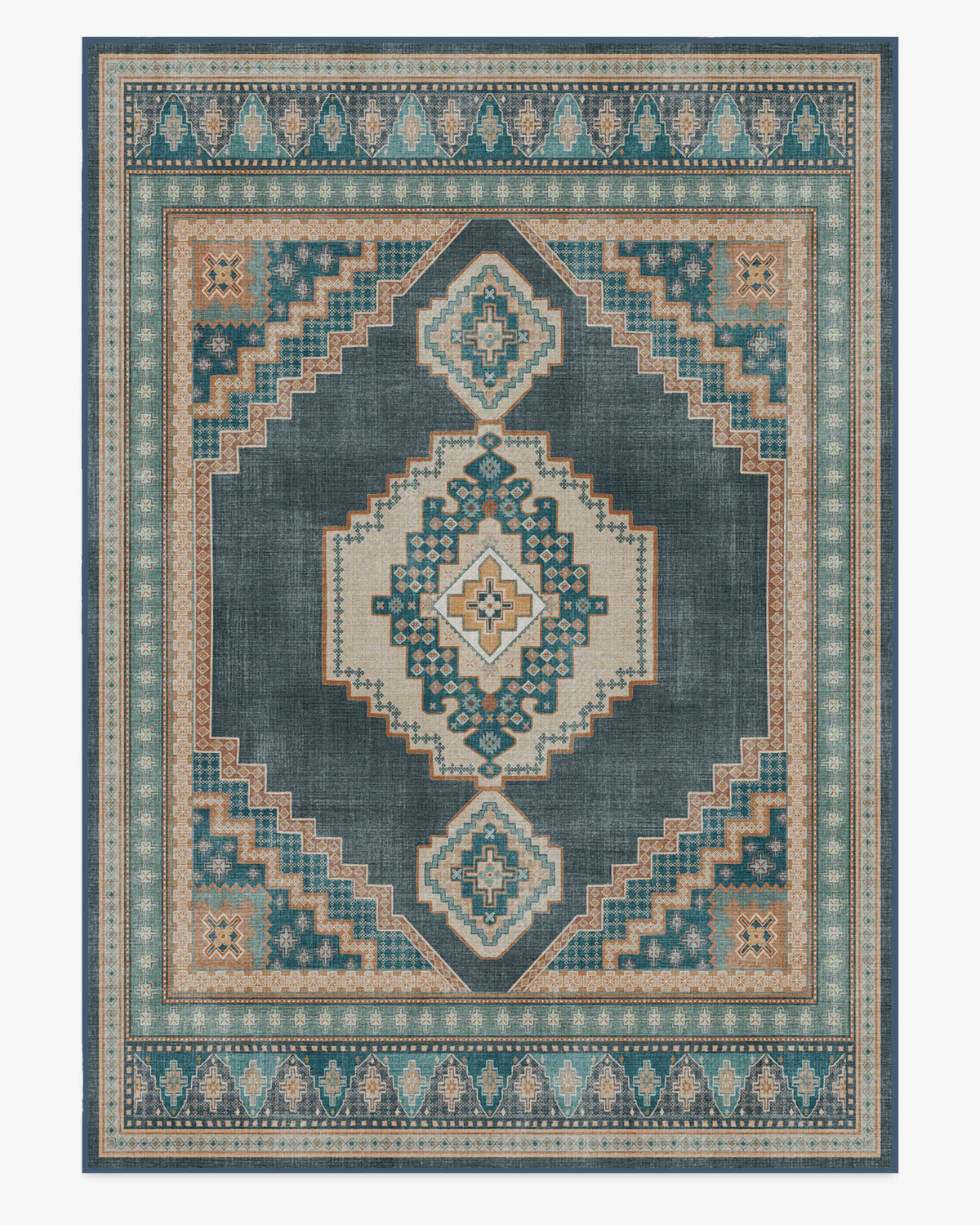 Rayne — Halı, Soft Lacivert, AREA, beyaz zemin, 10x14