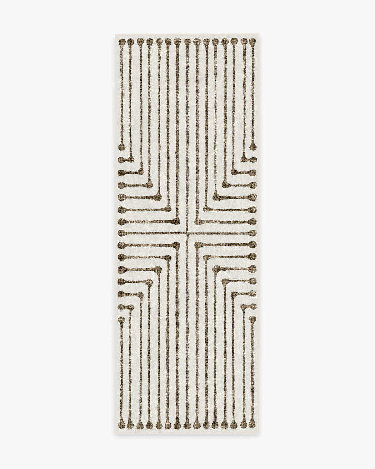 Inkdrop — Halı, Deve Tüyü Fildişi, RUNNER, beyaz zemin, 2x7