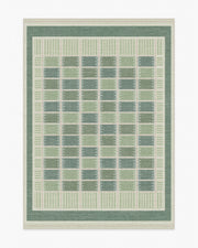 Agnes — Halı, Yeşil, AREA, beyaz zemin, 5x7