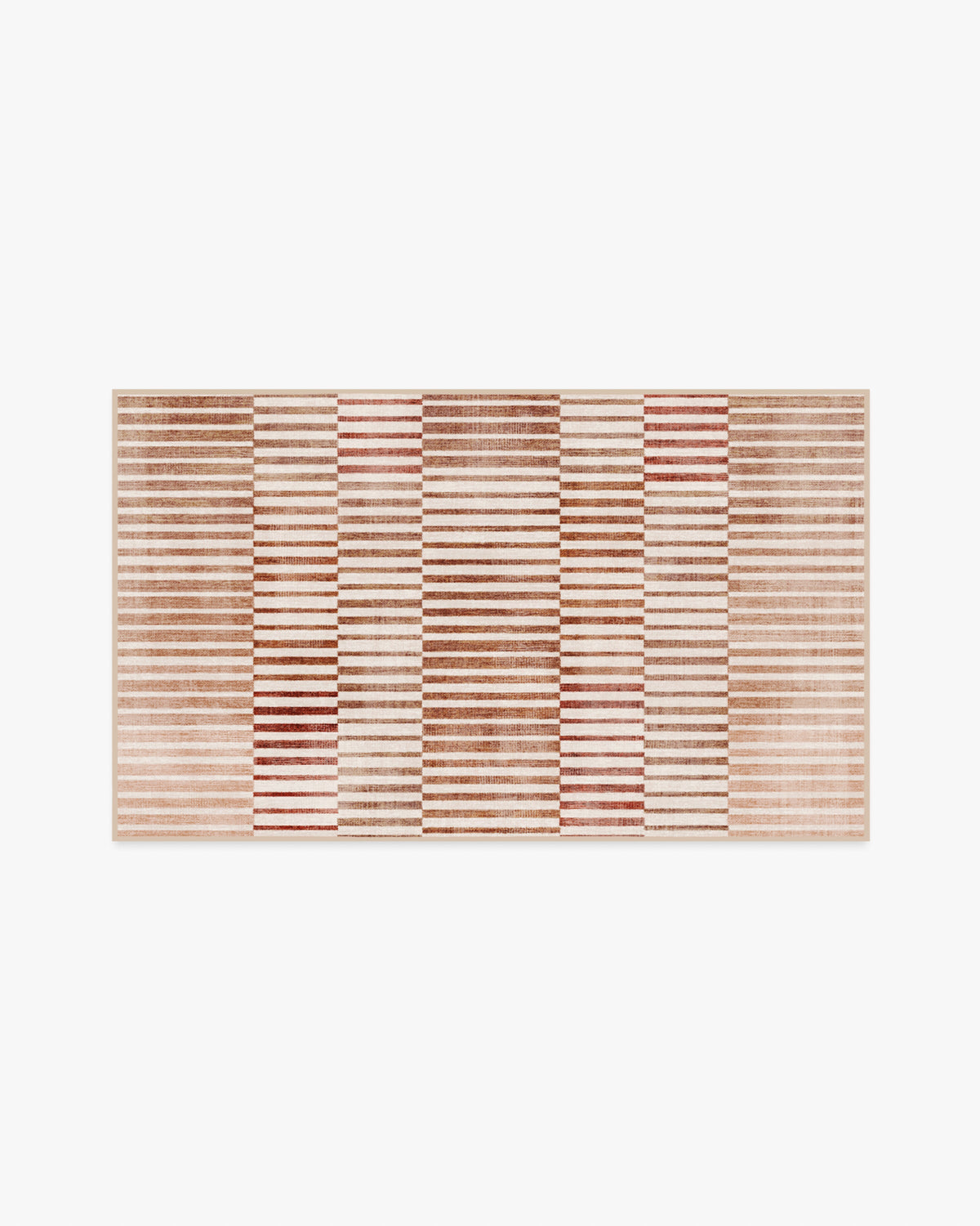 Shadow Stripe — Halı, Terracotta, AREA, beyaz zemin, 3x5