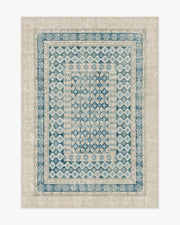 Cyrus — Halı, Nötr Mavi, AREA, beyaz zemin, 5x7