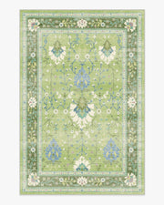 Serafina — Halı, Yeşil, AREA, beyaz zemin, 6x9