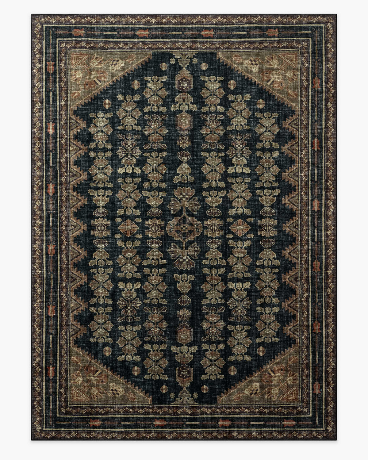 Pradera — Halı, Soft Siyah Kahverengi, AREA, beyaz zemin, 10x14
