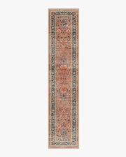Calabria — Halı, Mercan Çok Renkli, RUNNER, beyaz zemin, 2x12