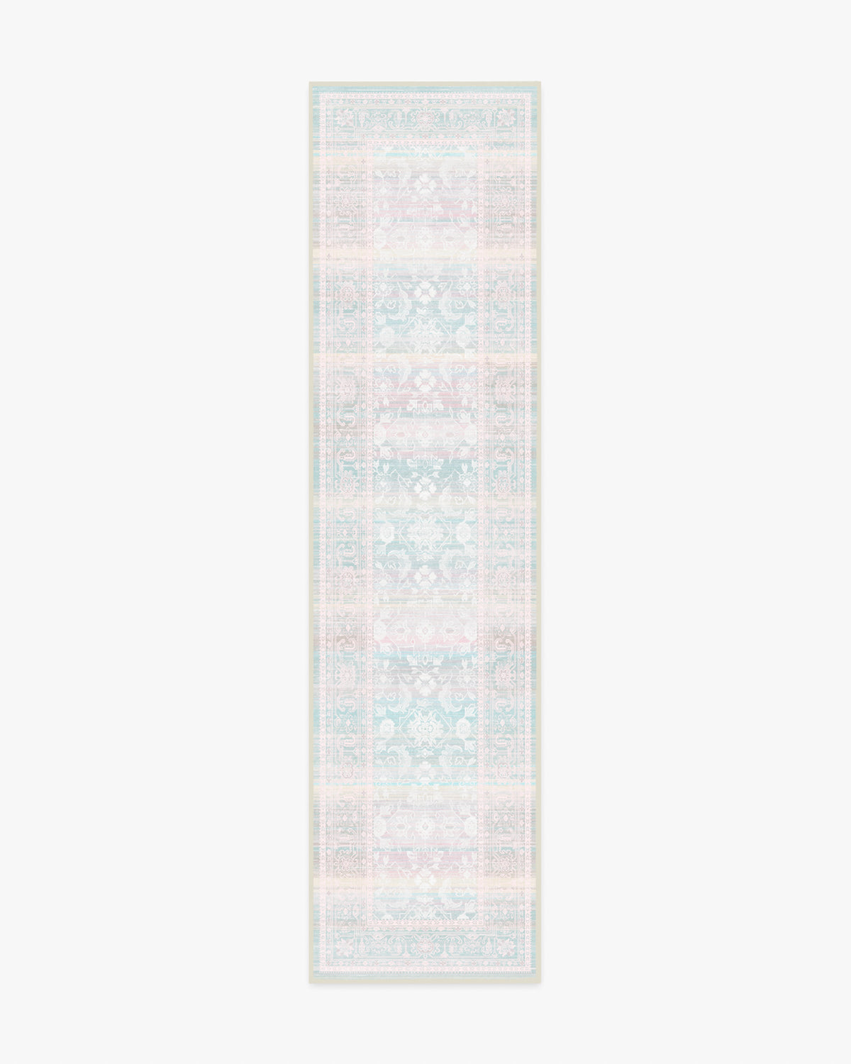 Ophelia — Halı, Opal Pembe, RUNNER, beyaz zemin, 2x10