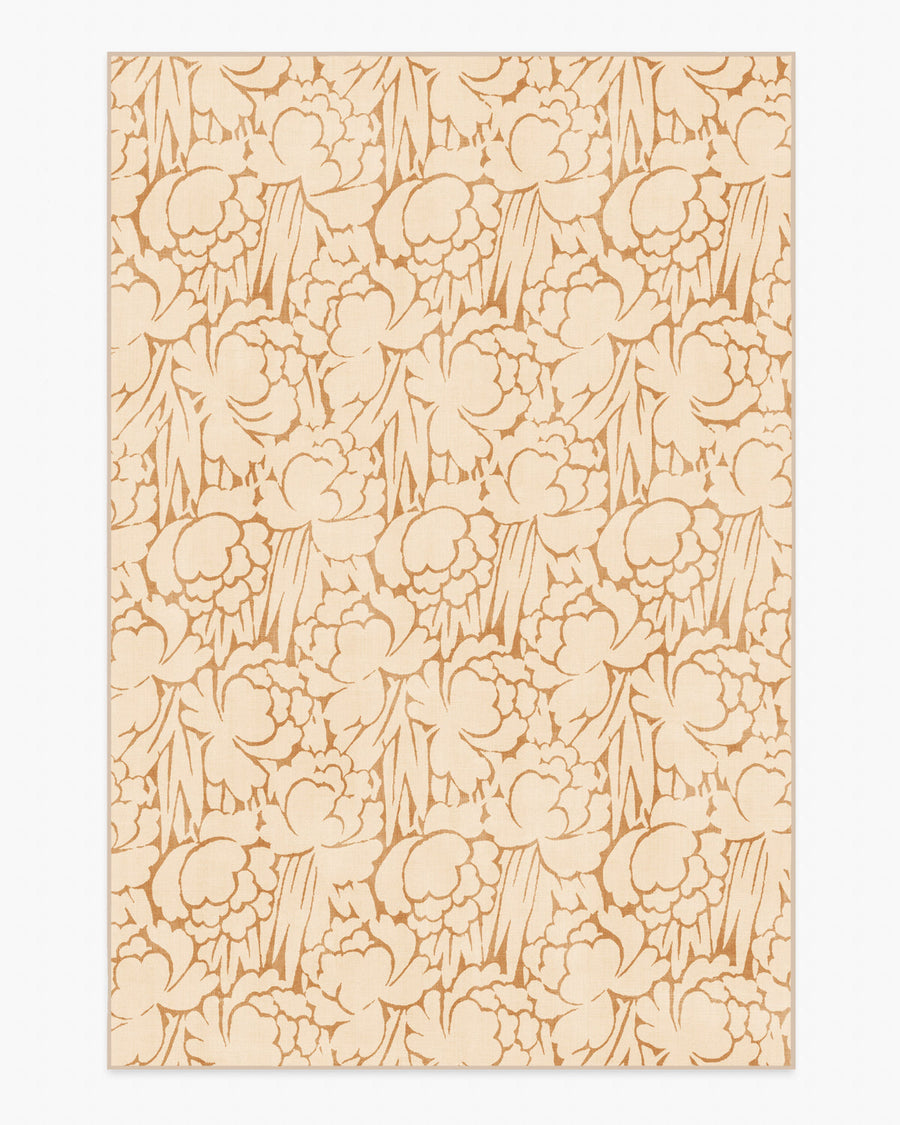 Corrine — Halı, Krem ve Toprak Sarısı, AREA, beyaz zemin, 6x9