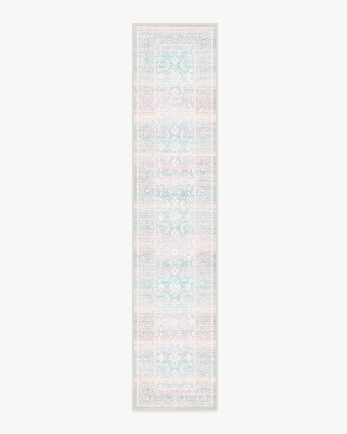 Ophelia — Halı, Opal Pembe, RUNNER, beyaz zemin, 2x12