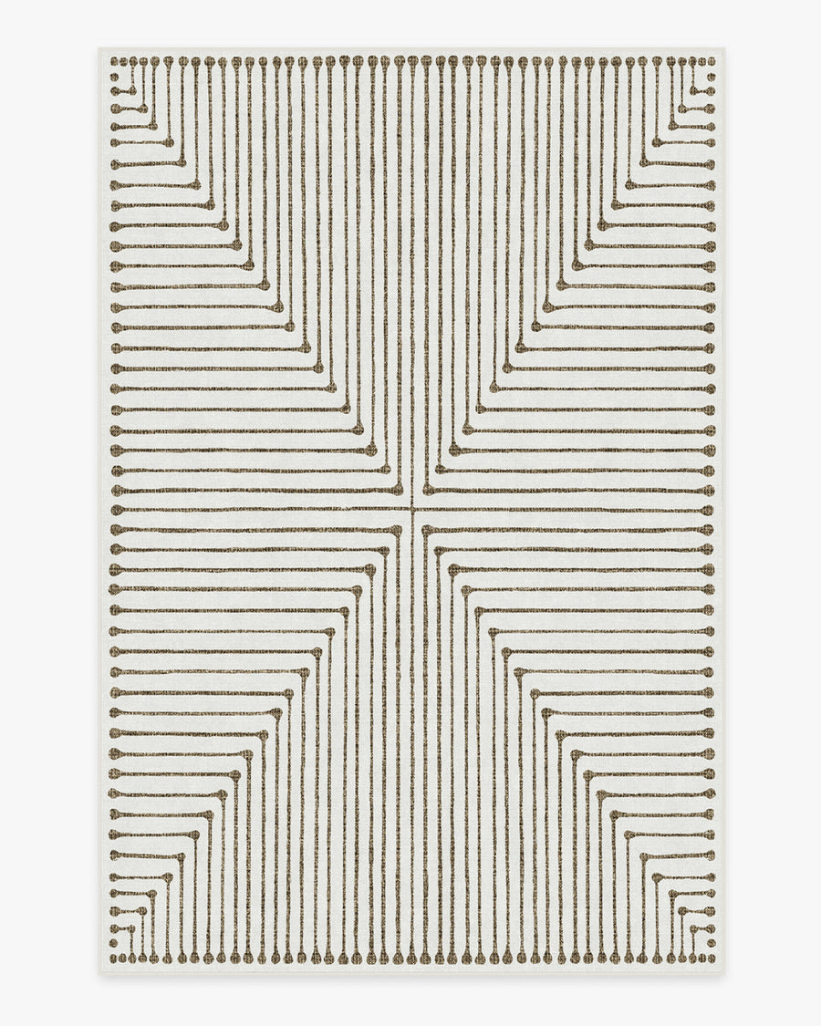 Inkdrop — Halı, Deve Tüyü Fildişi, AREA, beyaz zemin, 6x9