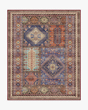 Rumi — Halı, Çok Renkli, AREA, beyaz zemin, 8x10